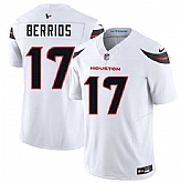 Men & Women & Youth Houston Texans #17 Braxton Berrios White 2025 F.U.S.E. Vapor Limited Stitched Jersey,baseball caps,new era cap wholesale,wholesale hats